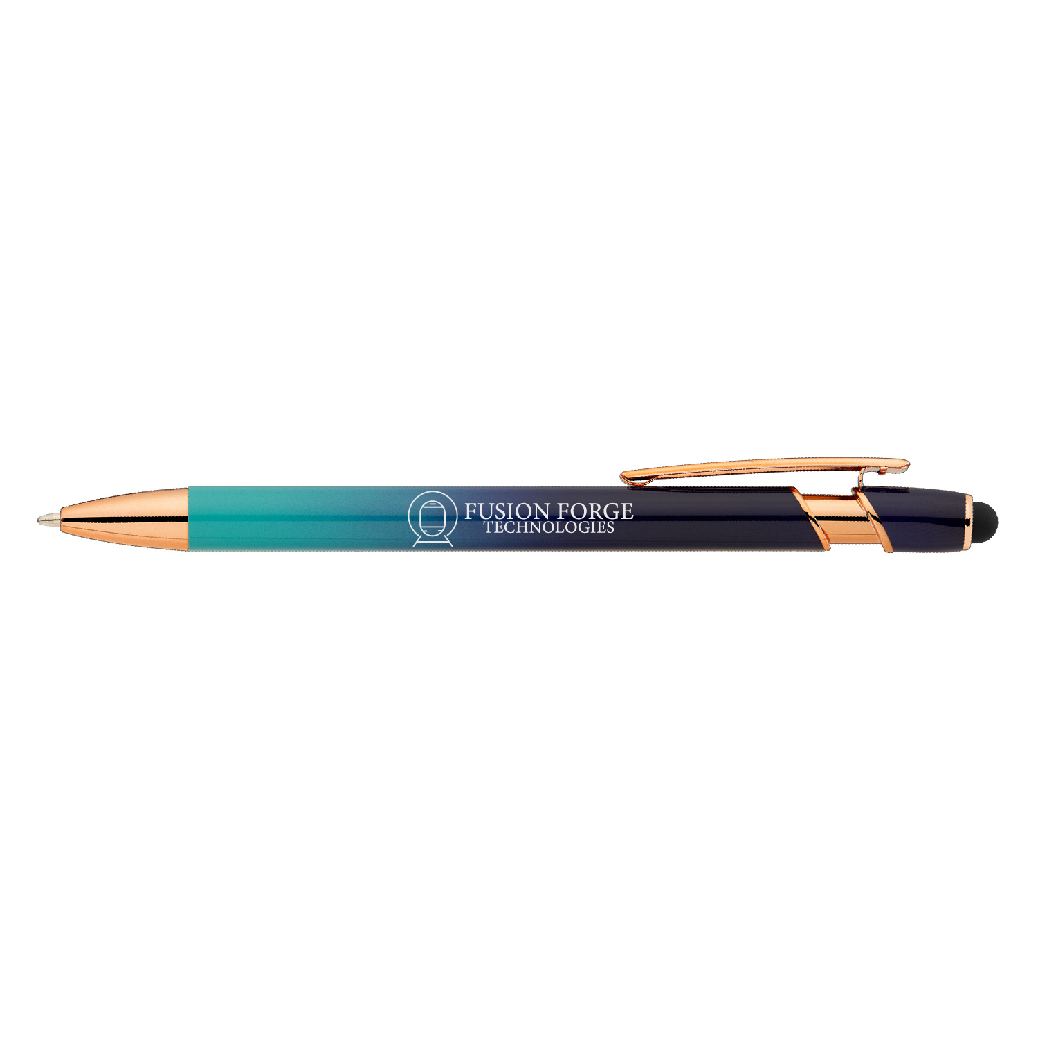 Orbita Ombre Rose Gold Metal Pen (Engraved Imprint) 6