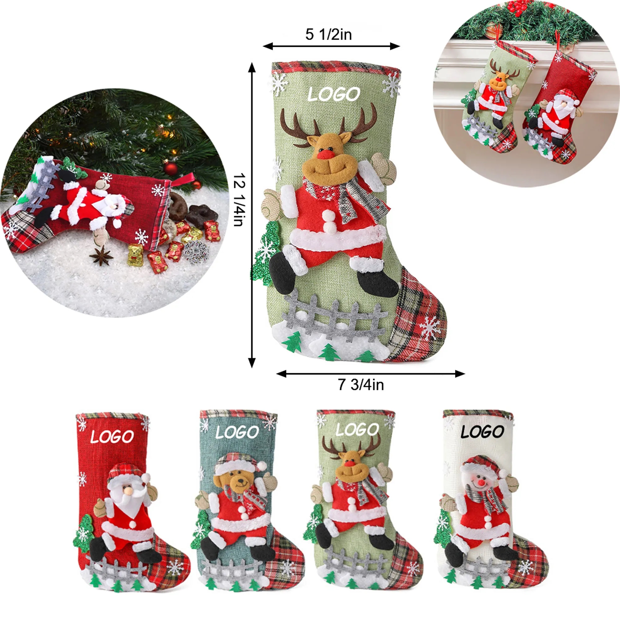 Christmas Sock Gift Bag 2