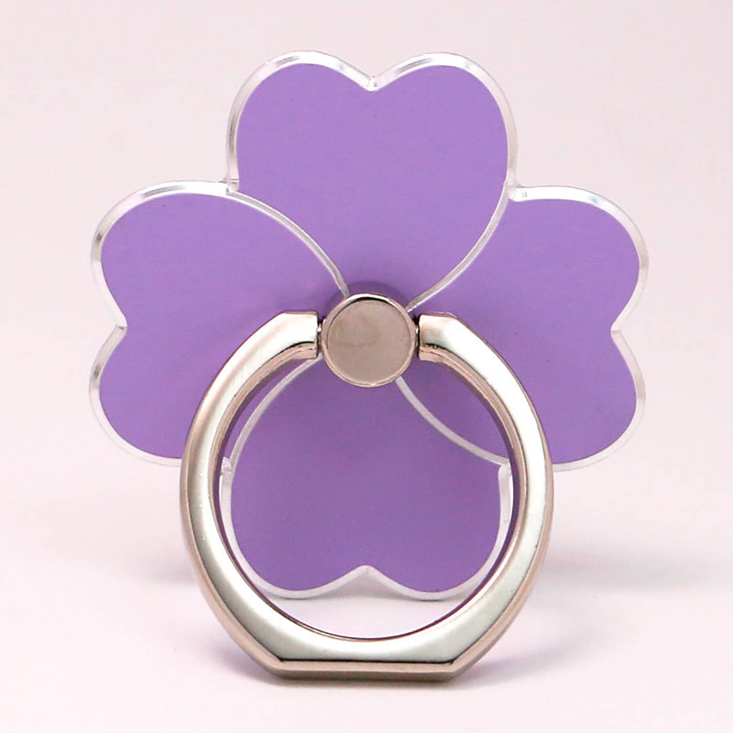 Metal 4-Leaf Clover 360 Degree Rotating Phone Ring Stand 5