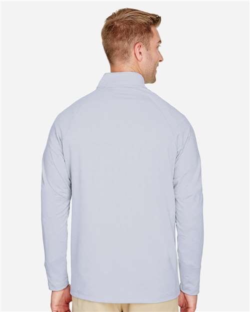 Men's CrownLux Performance® Clubhouse Micro-Stripe Quarter-Zip Pullover - DG480 37
