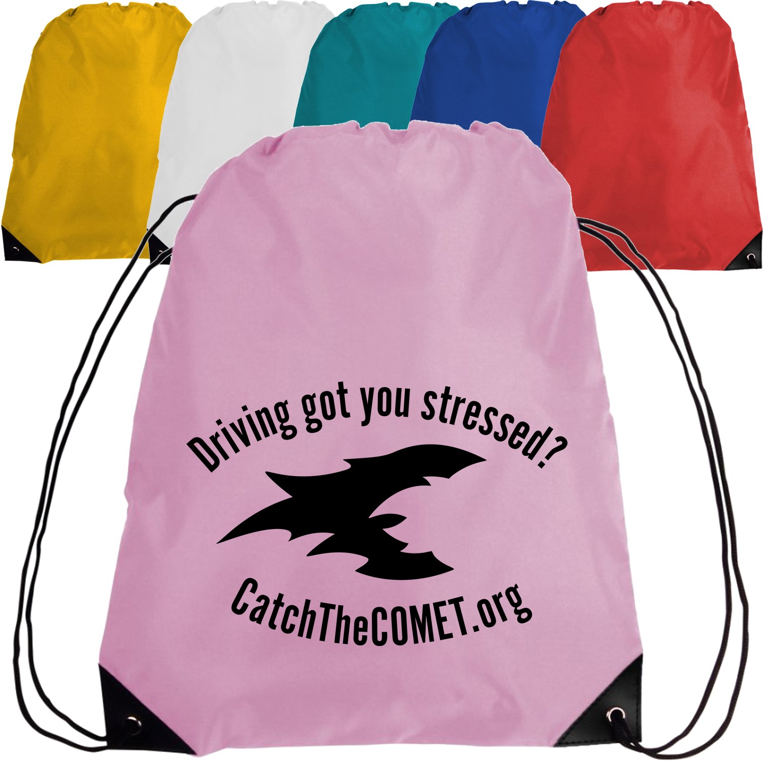 Large Drawstring Polyester Sports Pack 3