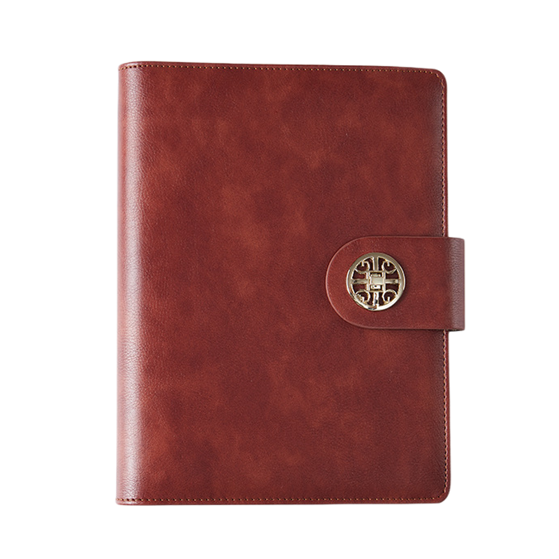 PU Leather A5 Business Travel Journal Binder Notebook 6