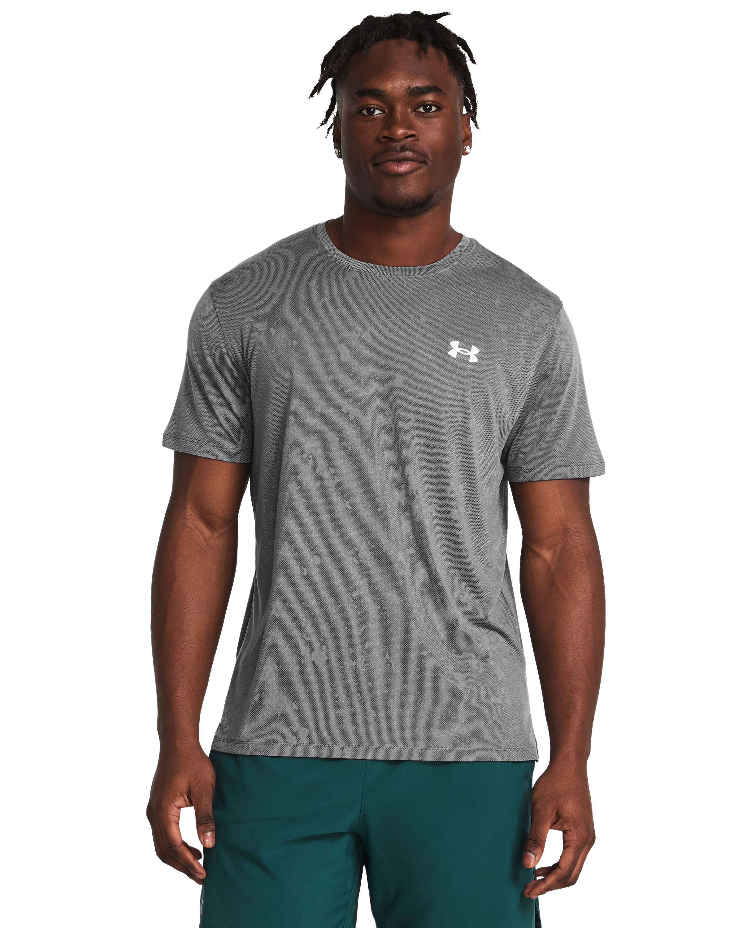 UA Launch Splatter Men's Short Sleeve 1