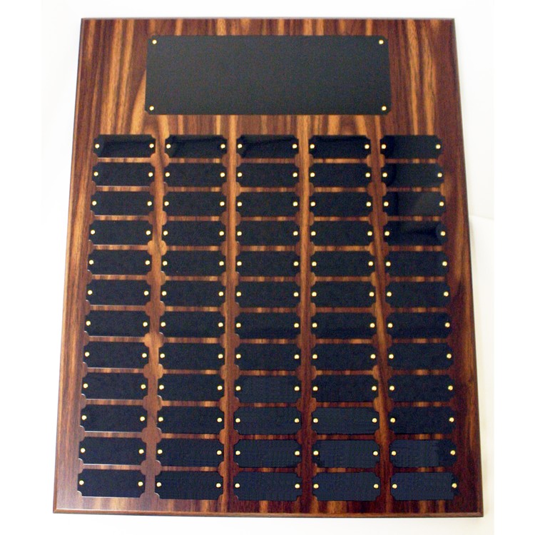 102 Plate Walnut Finish Perpetual Plaques 1