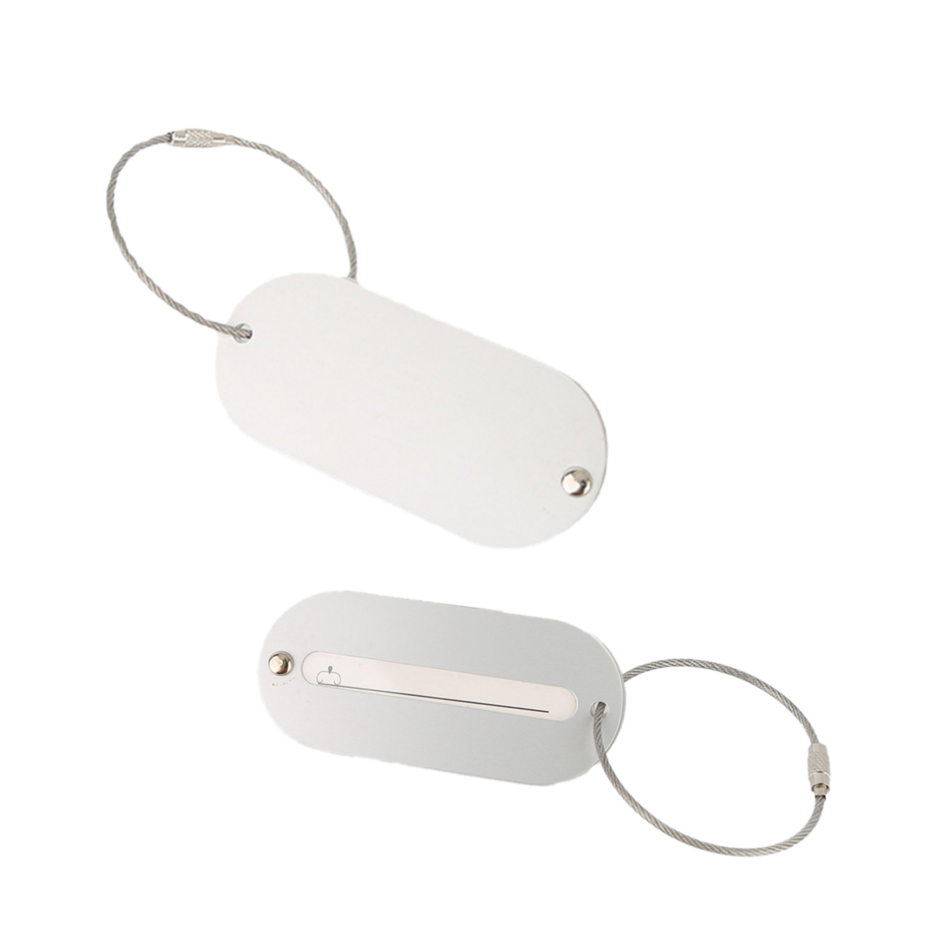 Oval Aluminum Luggage Tag, custom luggage tag with logo imprint 4