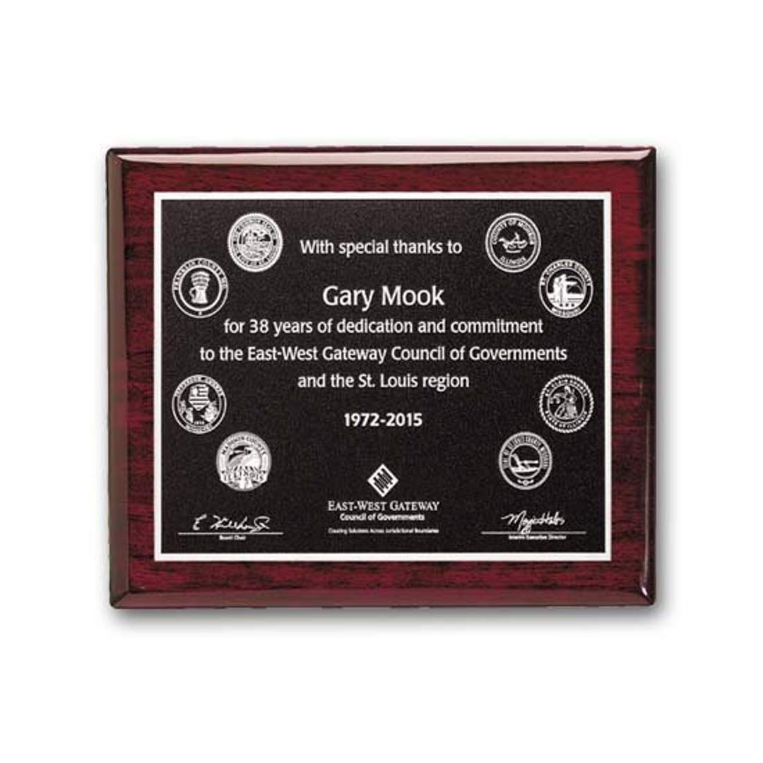 Photocast Plaque - Rosewood