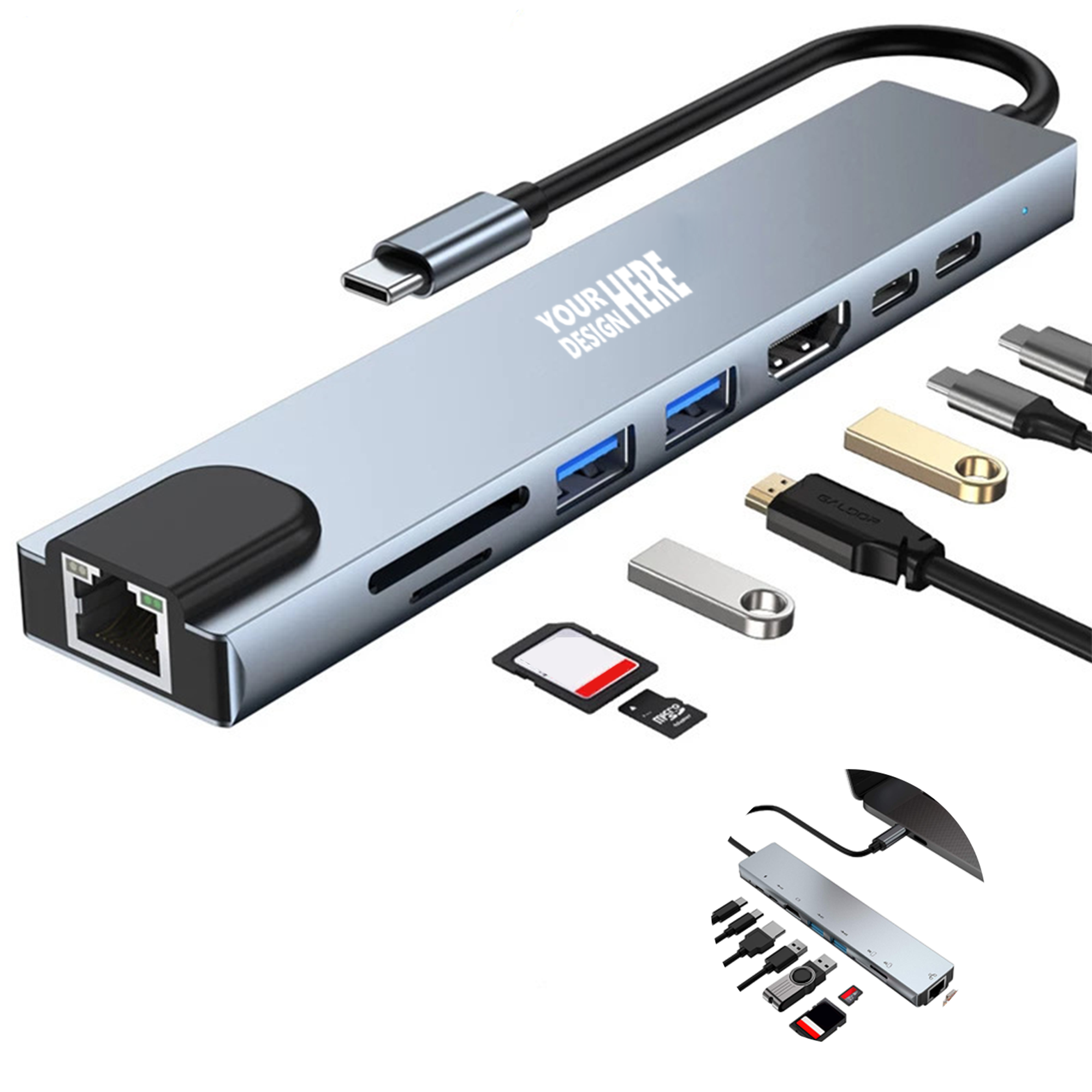 USB-C Hub - 4K HDMI & SD Card Reader 1