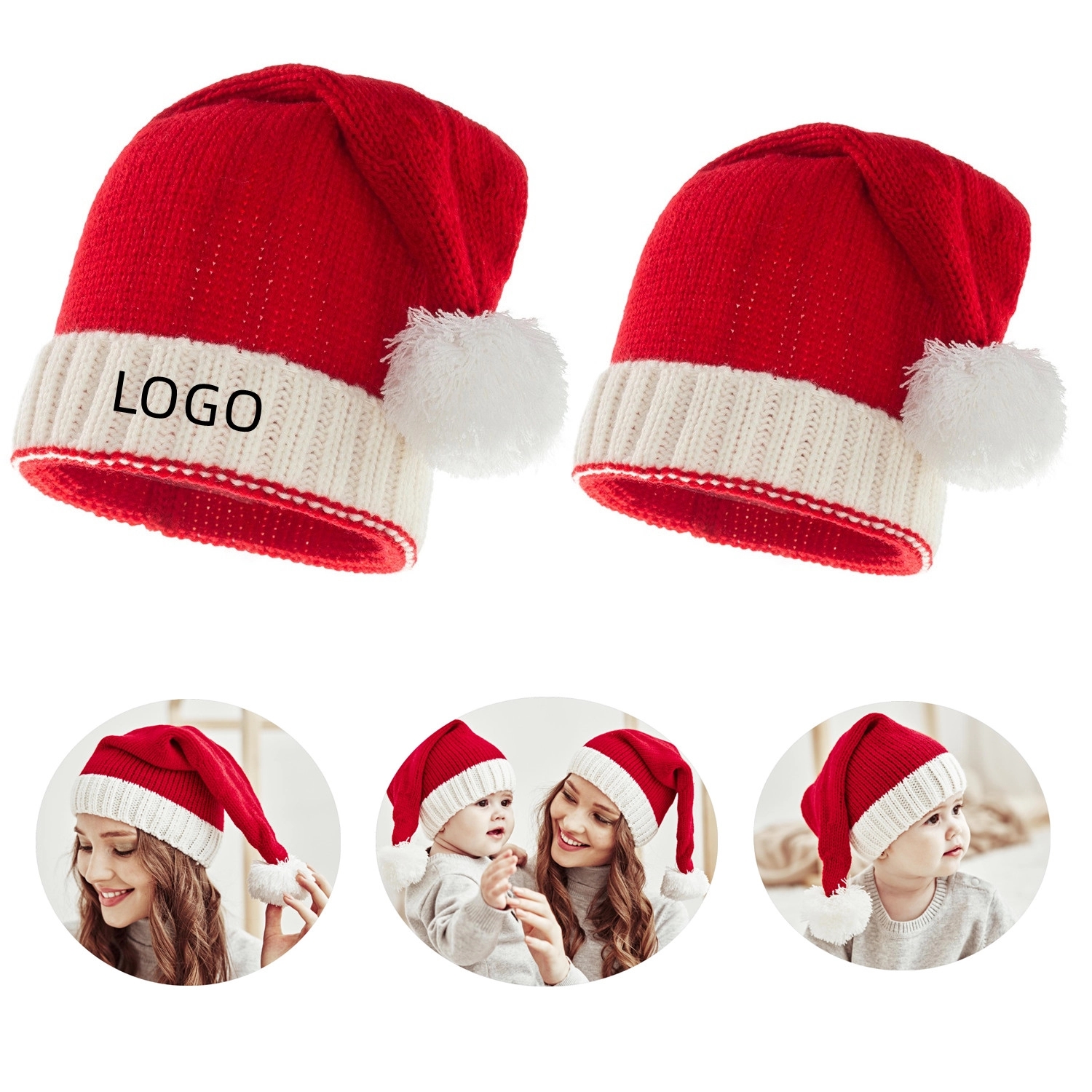 Knitted Christmas Hat 2