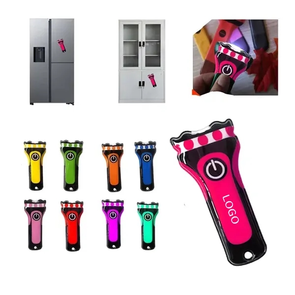 Magnetic PVC Keychain Flashlight 3