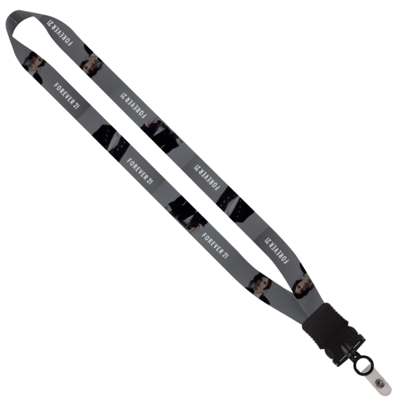 3/4" Dye-Sublimated Waffle Weave Lanyard 1