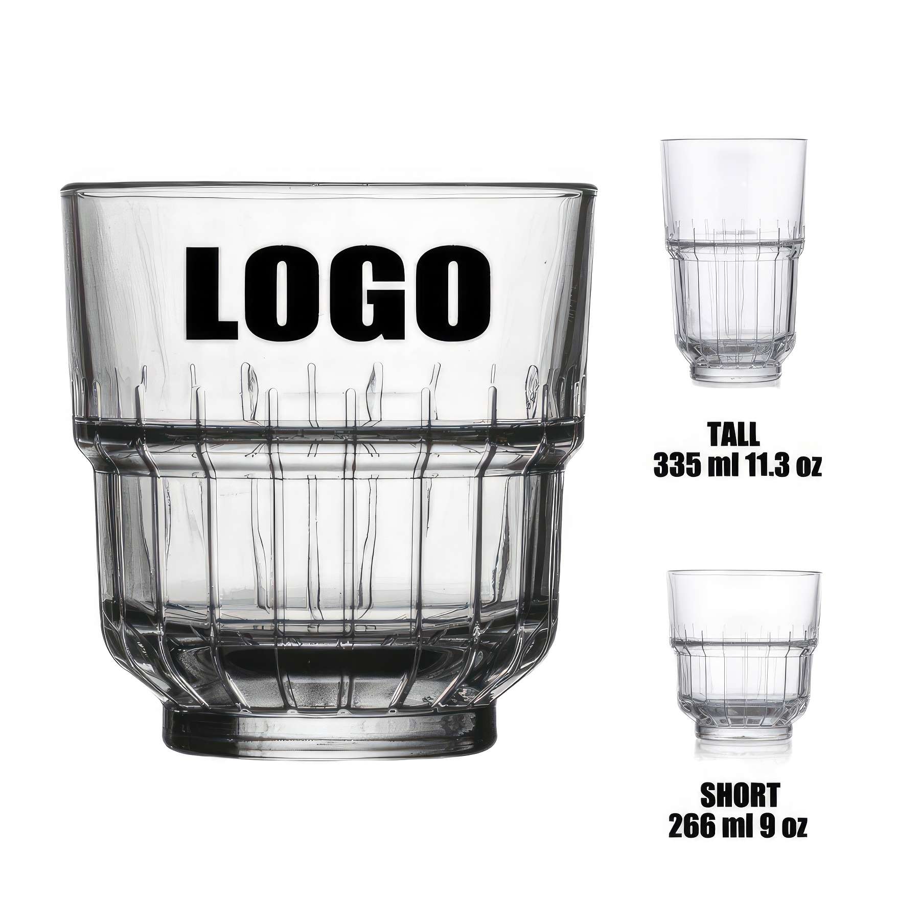 9/11.3 oz Glass Coffee Wine Cocktail Gift Cup: Tall 1