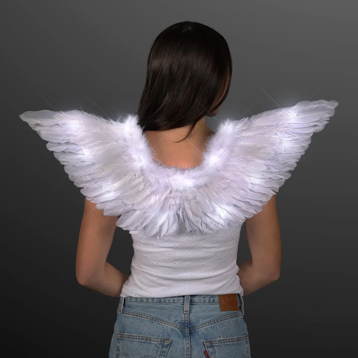 LED Feather Angel Wings, Steady Lighting 5