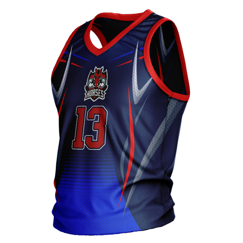 Unisex and Kids' Sublimation Basketball Jersey - Short Hole 7