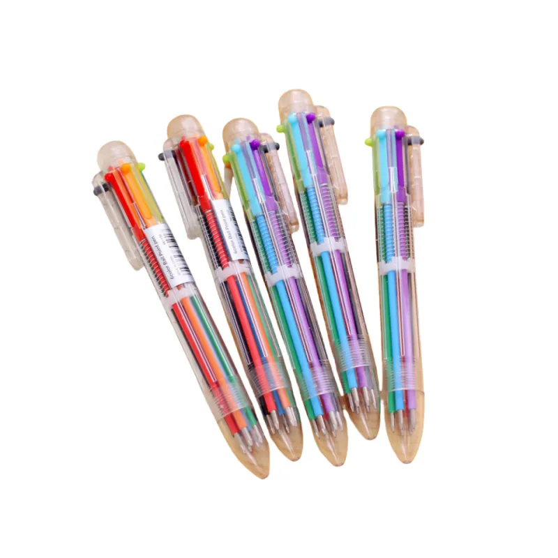 6 Color Retractable Ballpoint Pens 6