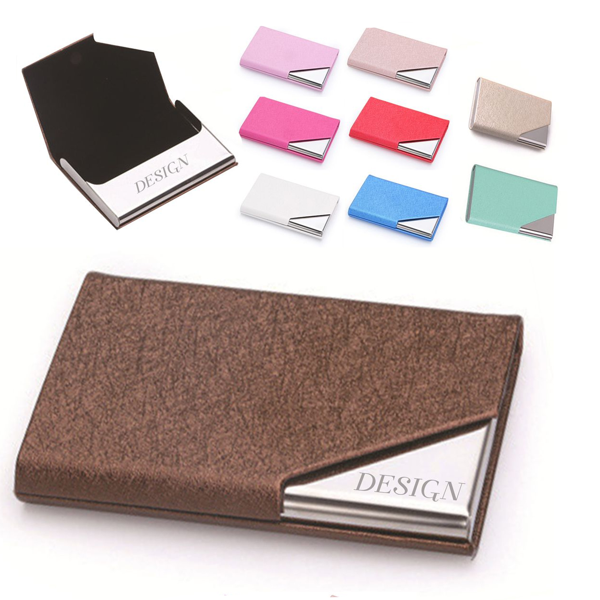 MOQ50 Premium Aluminum Magnetic Business Card Holder 3