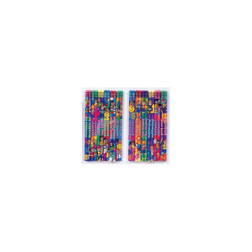 #2 Pencils - 576 Count Assorted Incentive Messages 3