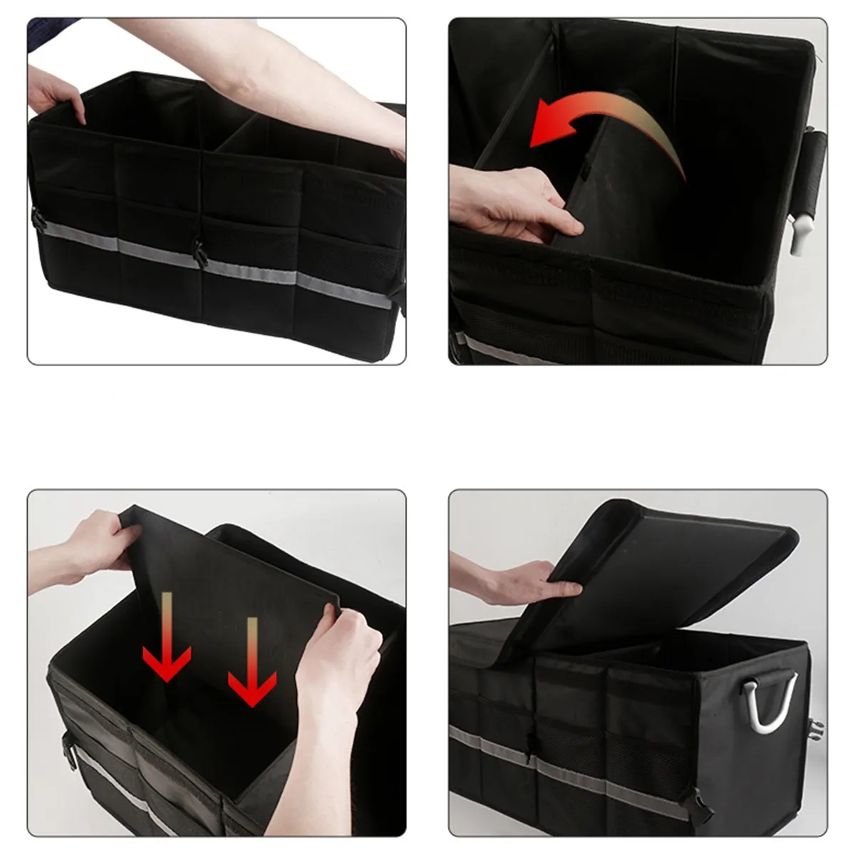 55L Luxury Collapsible Home Trunk Storage Organizer for Car 3