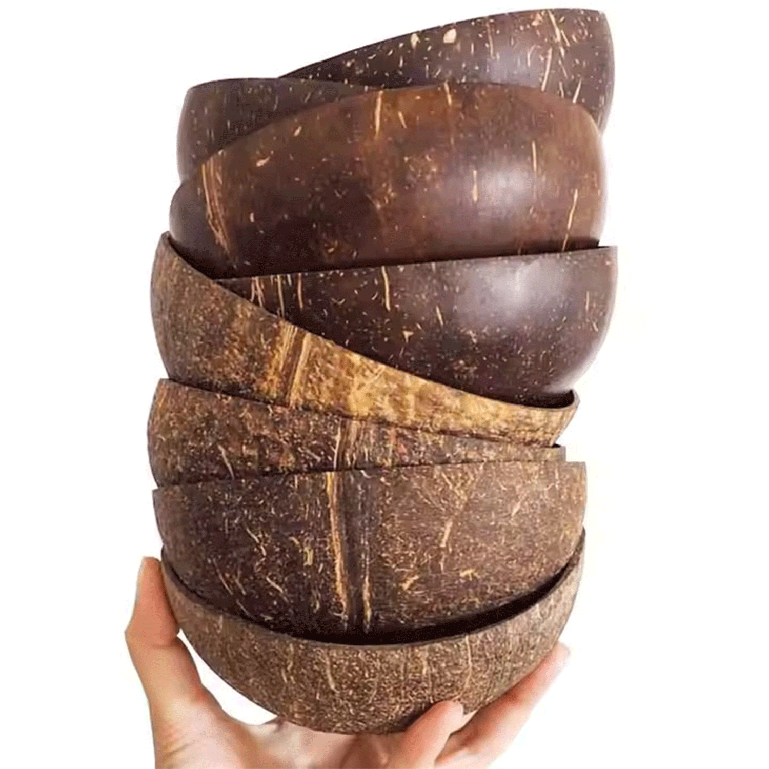 Eco-Friendly Natural Handmade Coconut Shell Salad Bowl 12