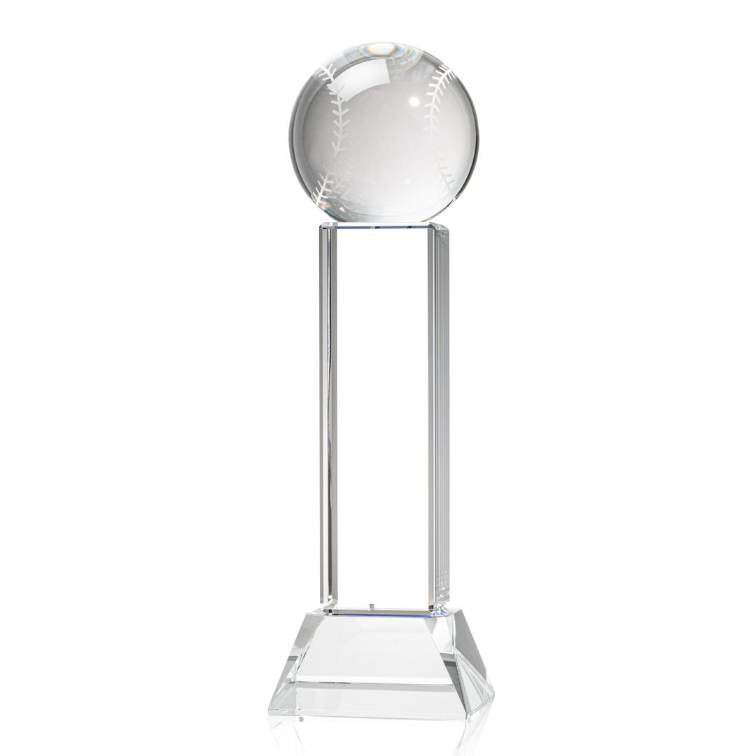 Baseball Award on Stowe Base - Clear 9