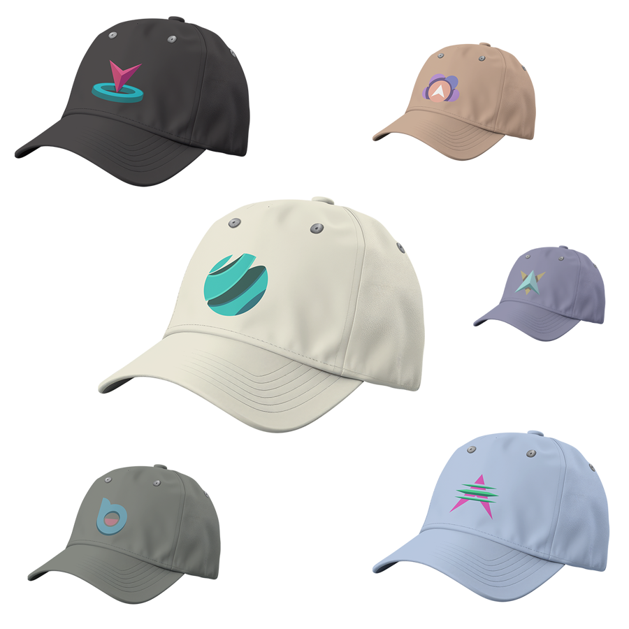 Premium Stock Poly Cotton 6-Panel Unstructured Cap w/ Metal 8
