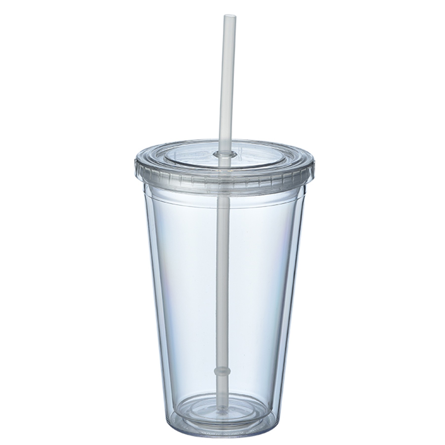 16 Oz. Double Wall Tumbler With Lid & Straw 4