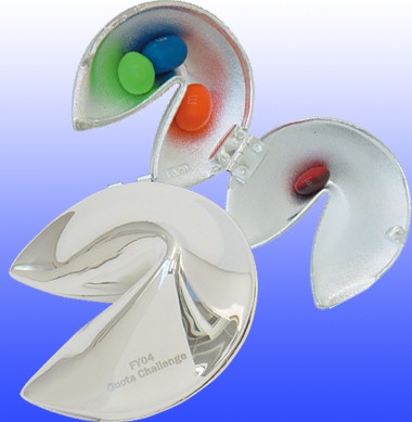 Silver Plated Fortune Cookie 1