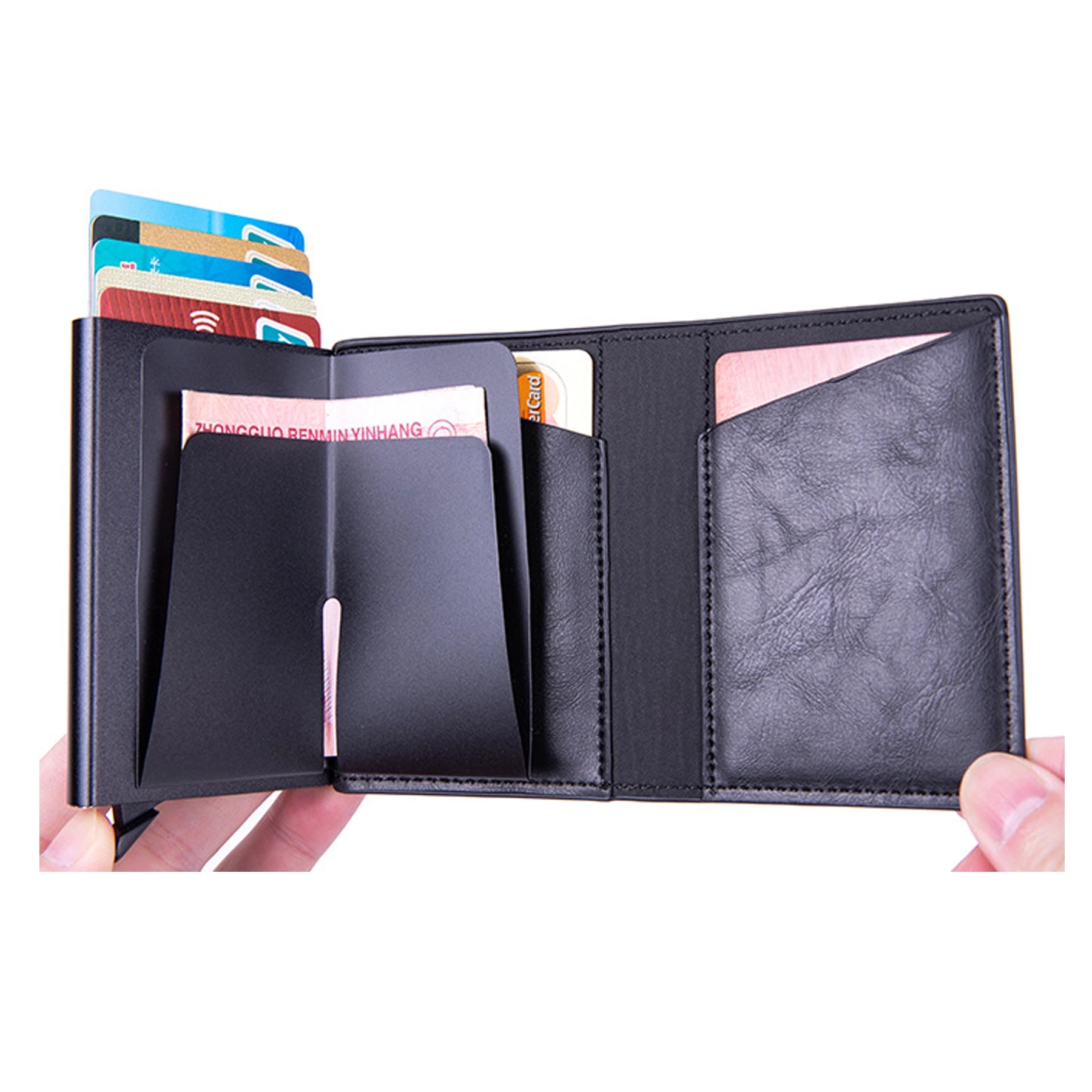 AirTag Slim Wallet With Money Clip RFID Credit Card Holder 7