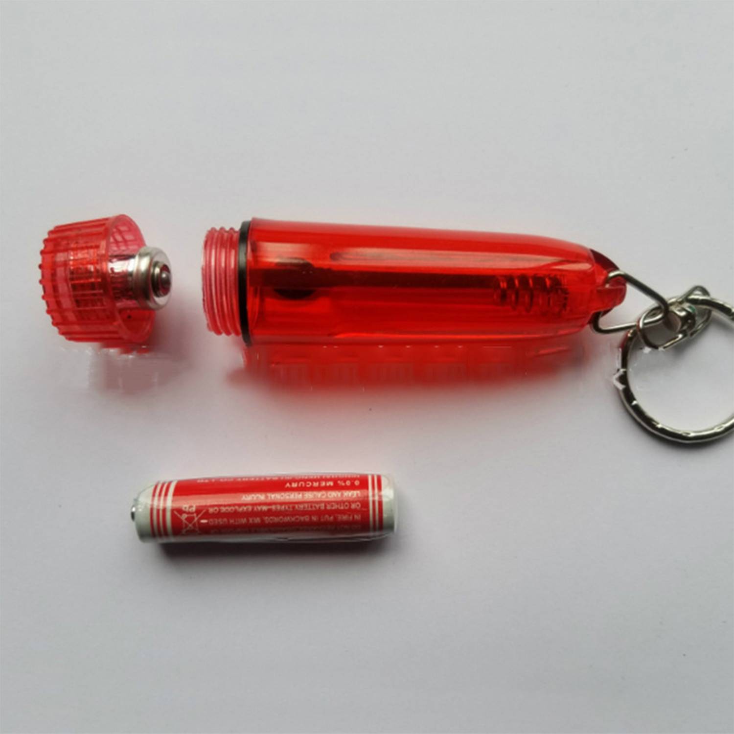 Sleek Cylinder Shaped Flash Light Keychain 5