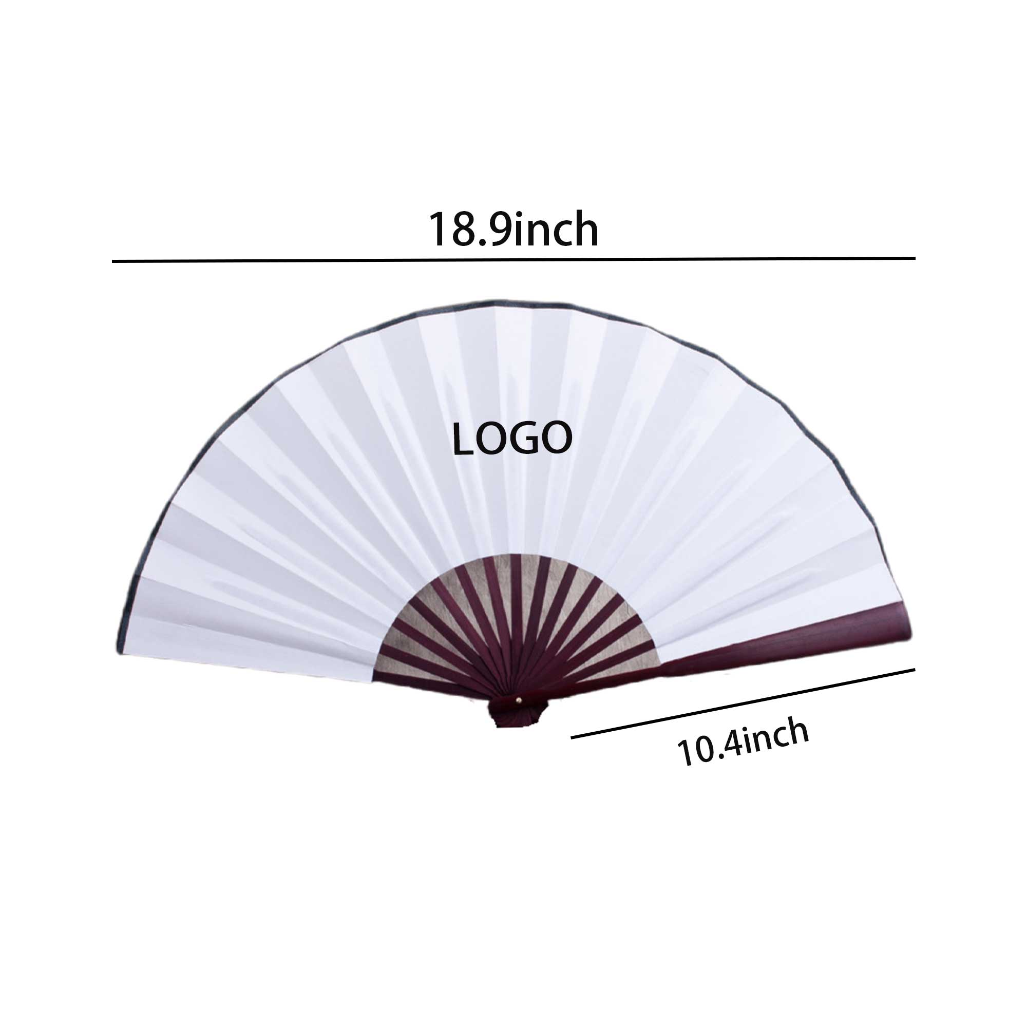 Blank Foldable Bamboo Fan 2