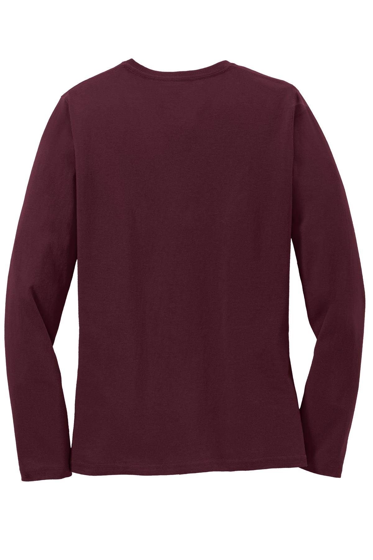 Port & Co Women's Long Sleeve Core Cotton Tee. LPC54LS 127