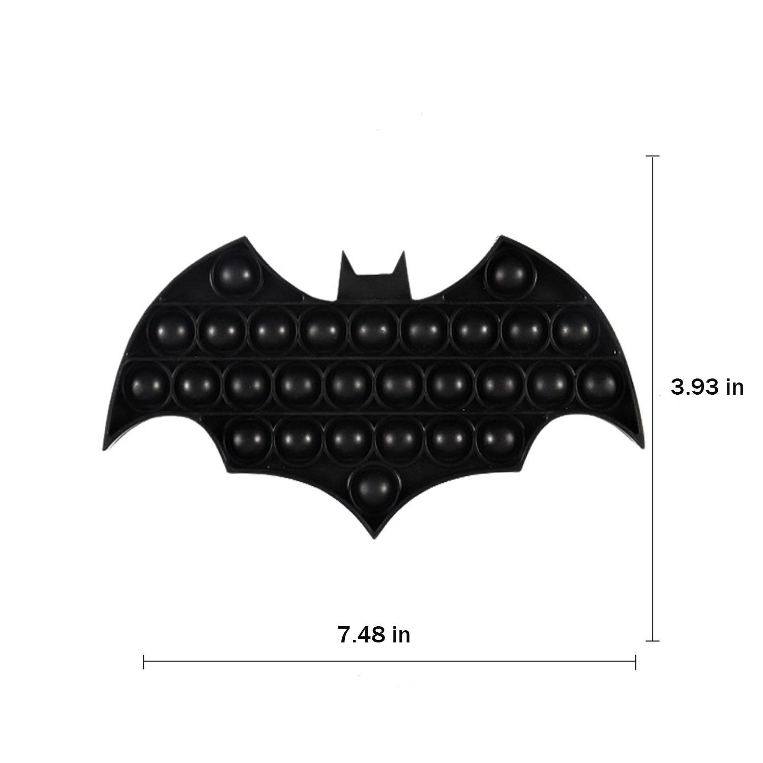 Halloween Colorful Bat Shaped Push Pop Bubble Ball Toy 10