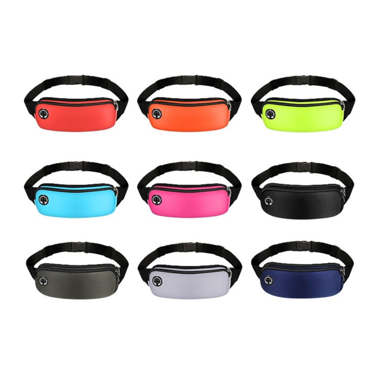 Sports Waist Bag W/ Earphone Charging Cable 3