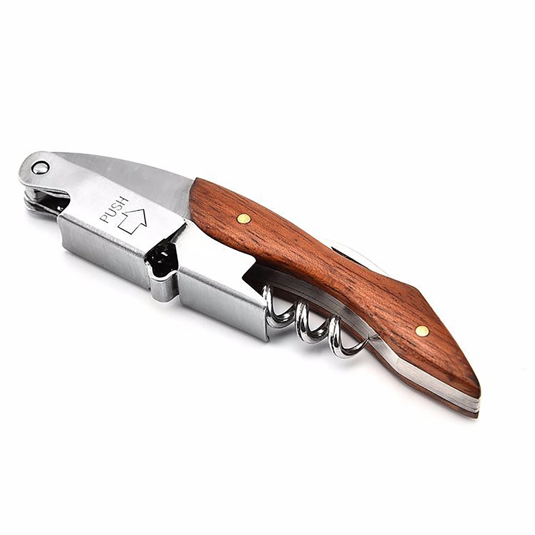 Professional Corkscrew Wine Key With Wood Handle 5