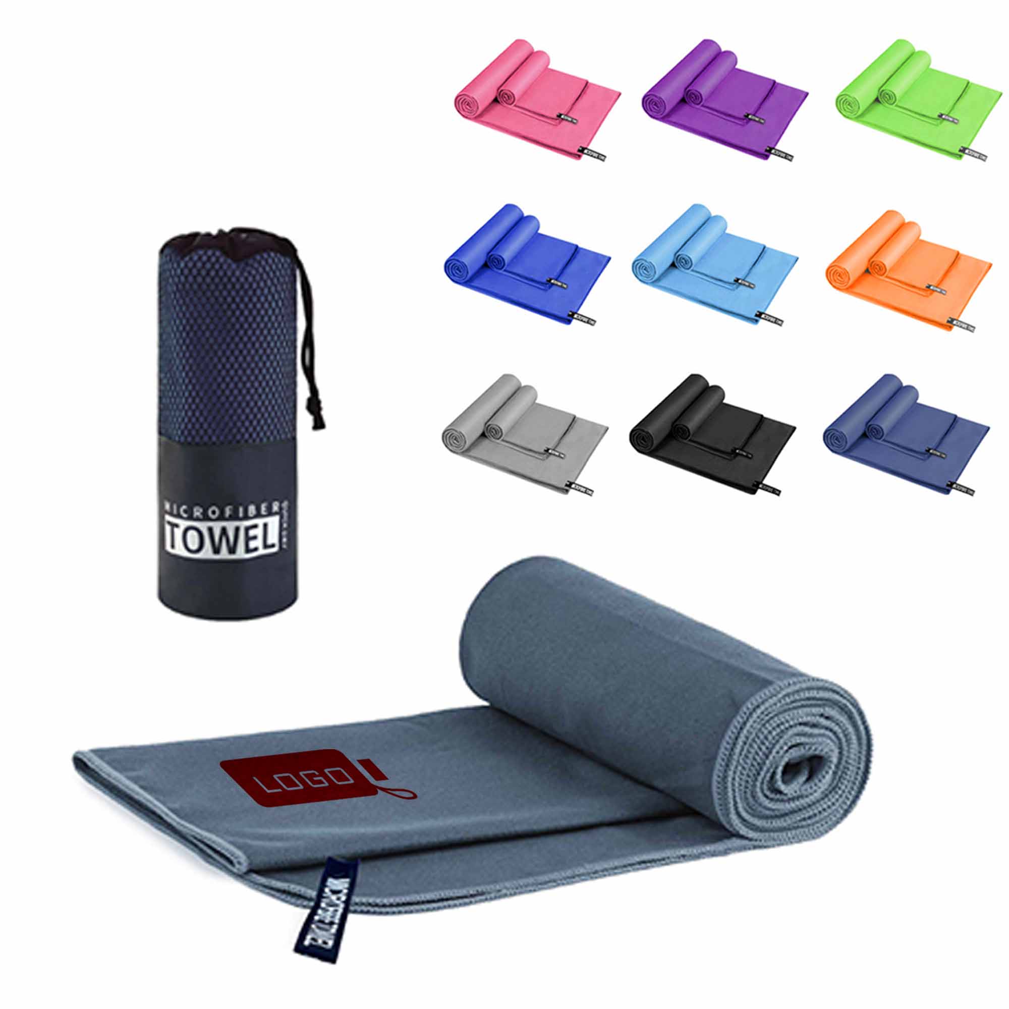 Versatile 47x19In Microfiber Quick Dry Bath Towel 14