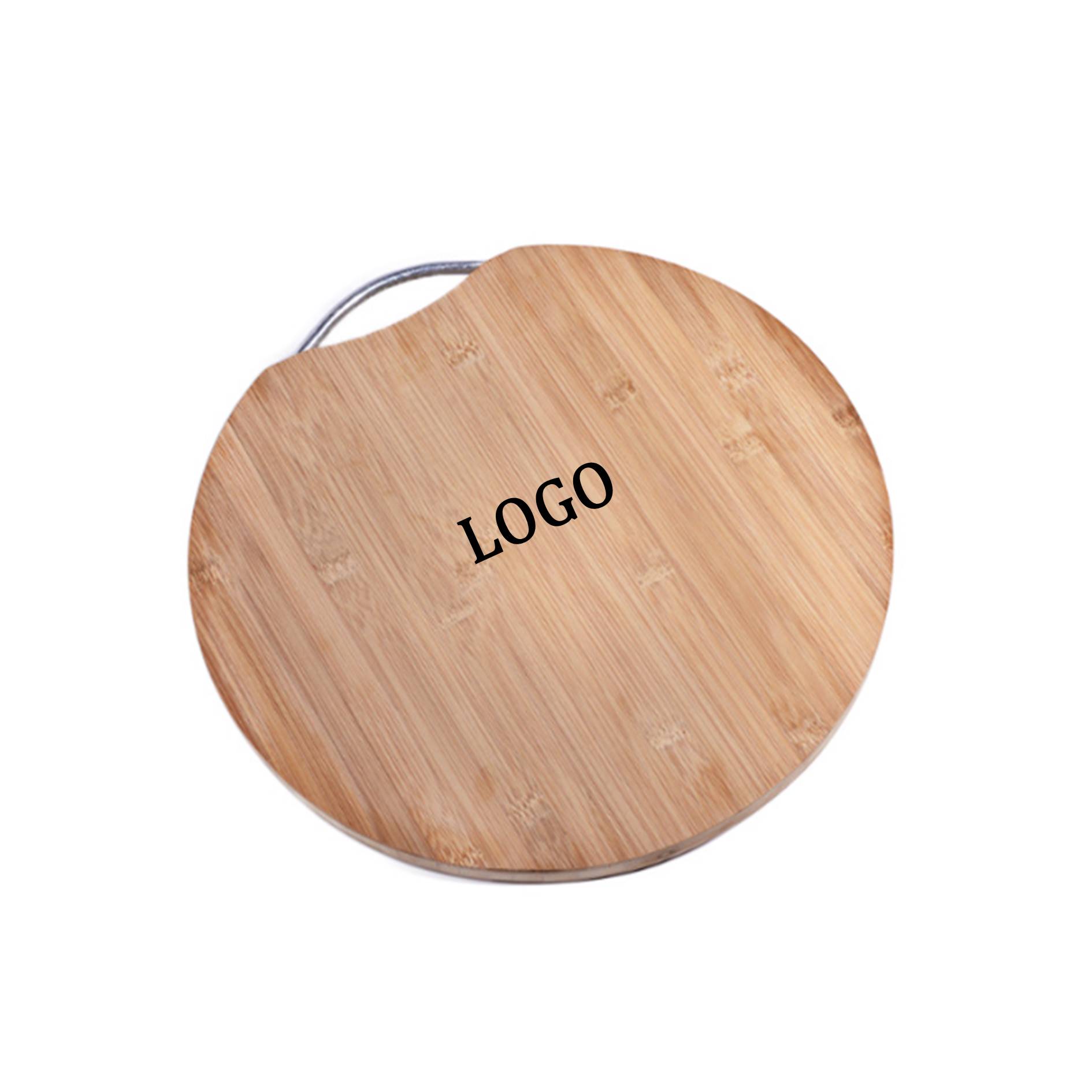 Bamboo Round Chopping Boards With Handle 2