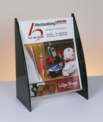 Countertop Literature Holder with Arc Sides 1-Tier 1-Pocket 8 5w