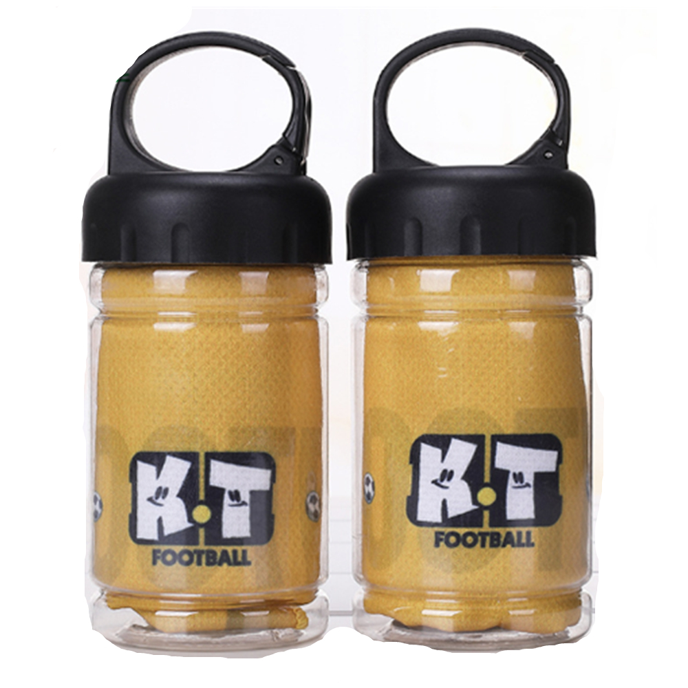 Cooling Towel In Bottle Container 2