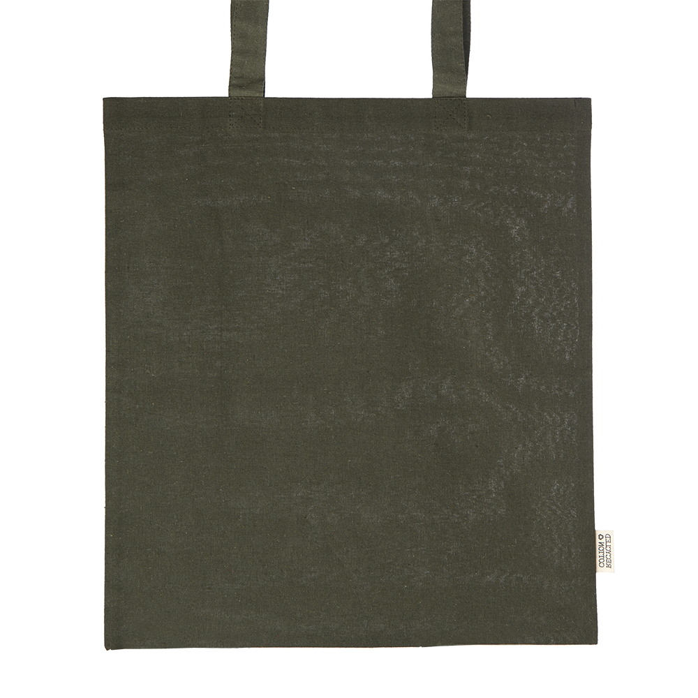 Recycled Solid Cotton Tote Bags, custom tote bag with logo imprint 1