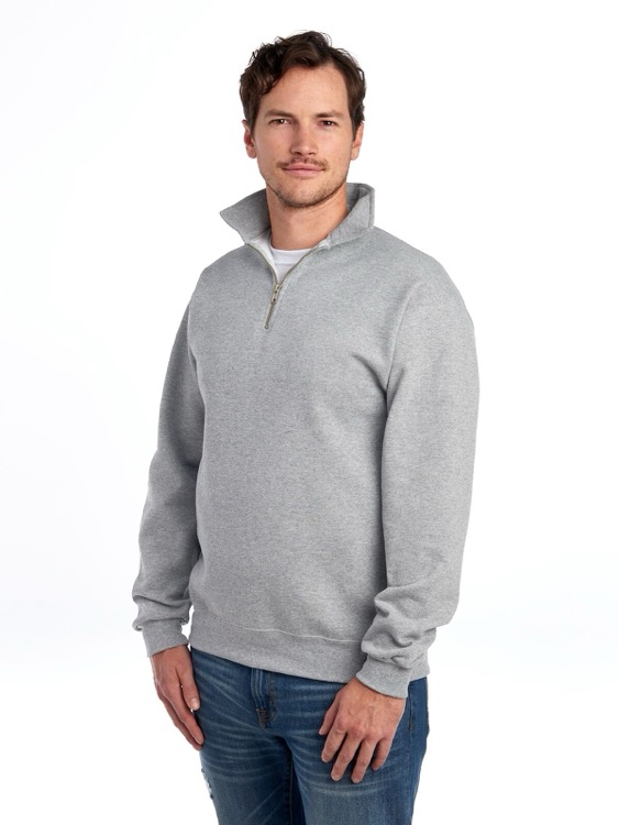 JERZEES Super Sweats® NuBlend® Unisex Quarter-Zip Cadet Collar Sweatshirt 5