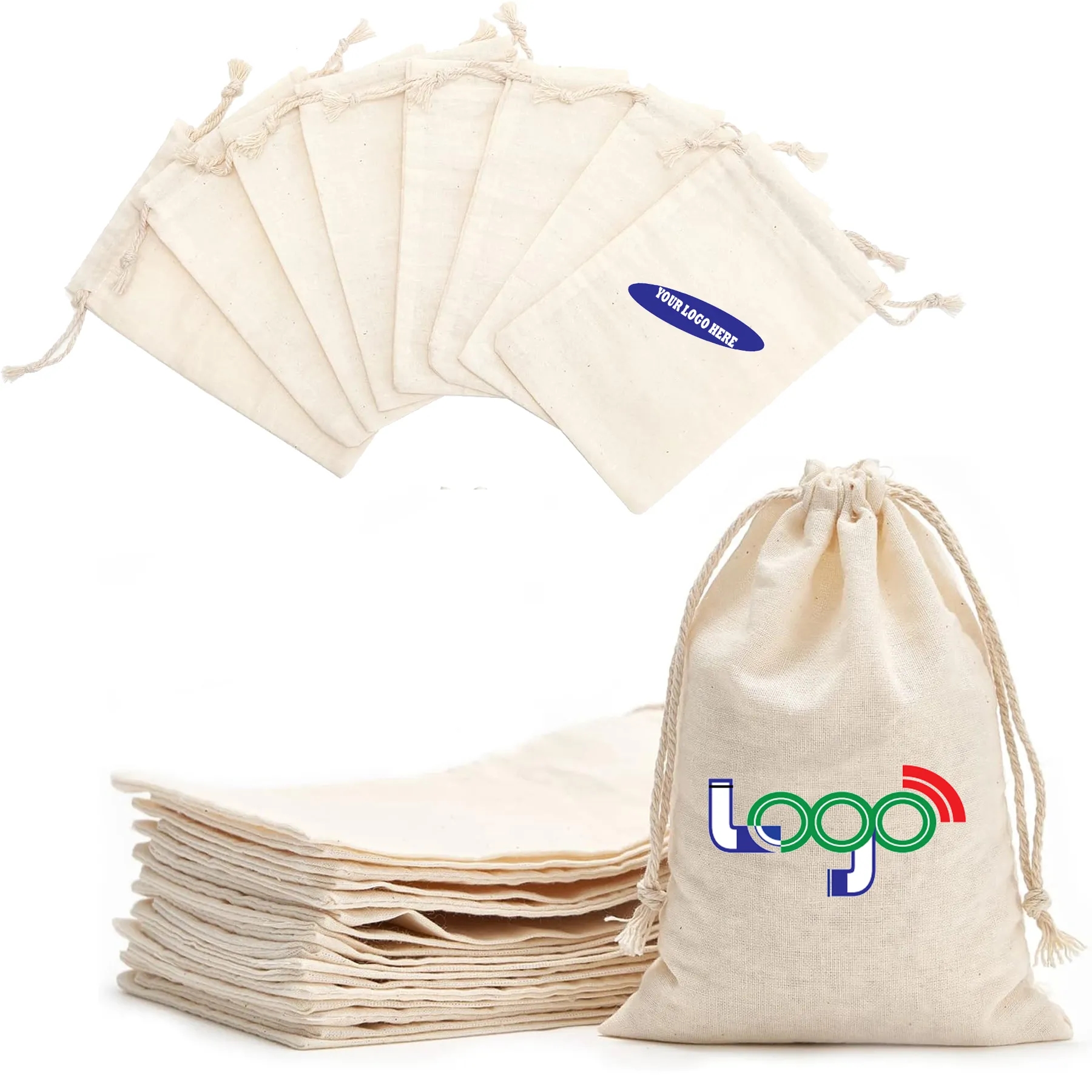 Cotton Drawstring Bag 2