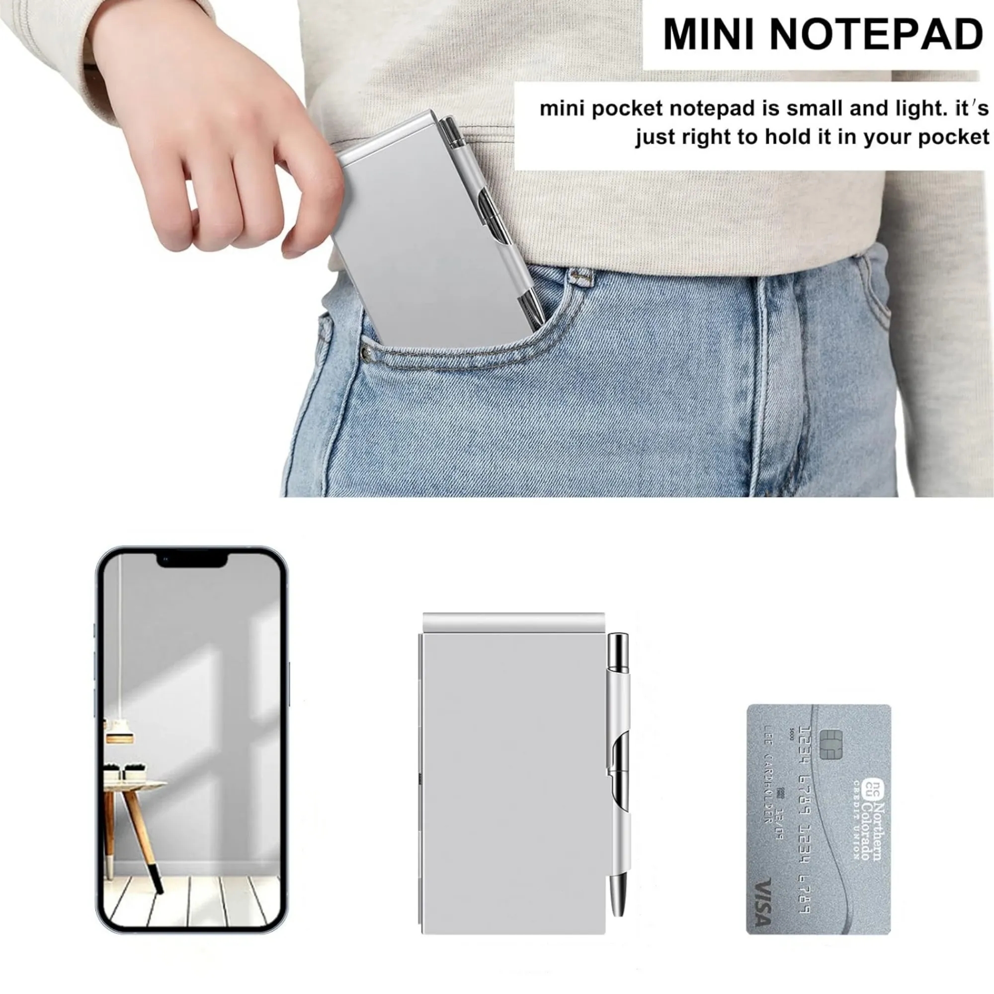 Premium Aluminum Notepad & Pen Set for Business 7