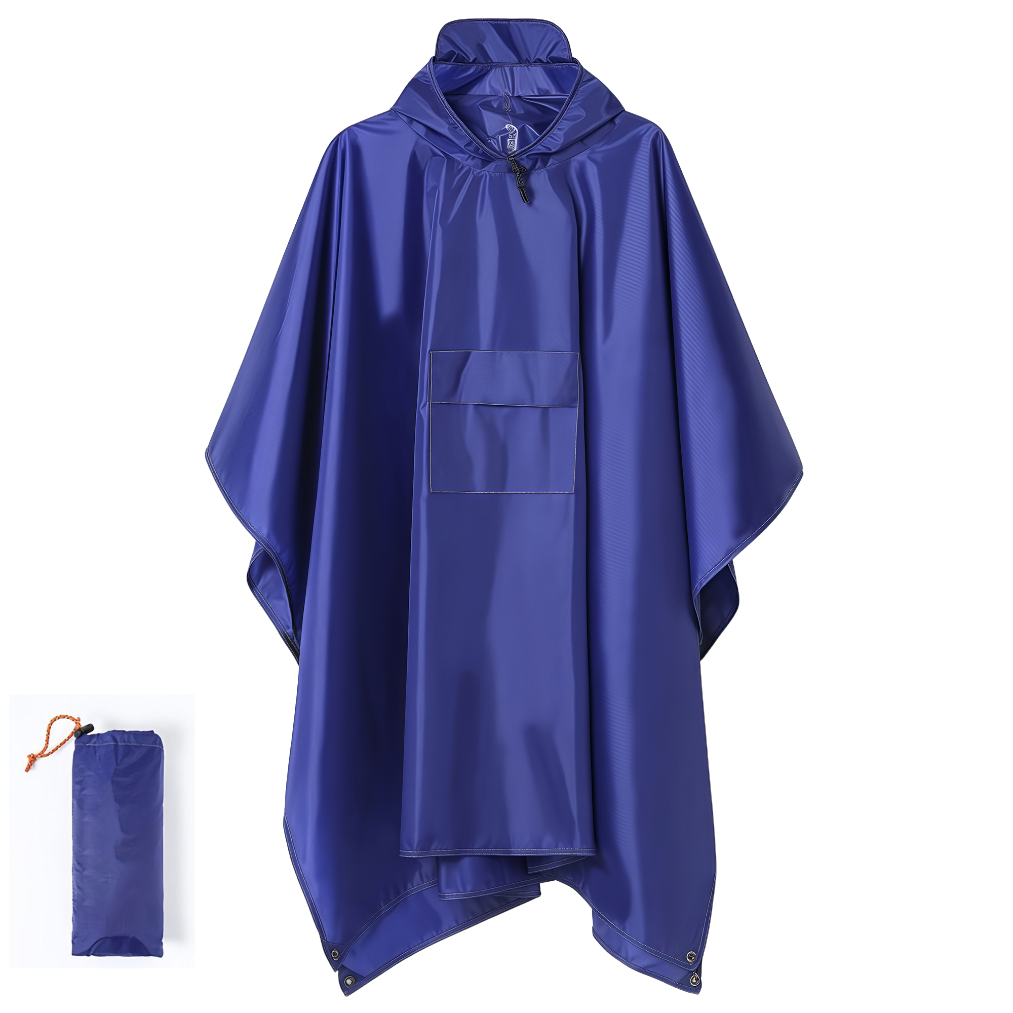 3-in-1 Poncho Raincoat for Outdoor Cycling Hiking 5
