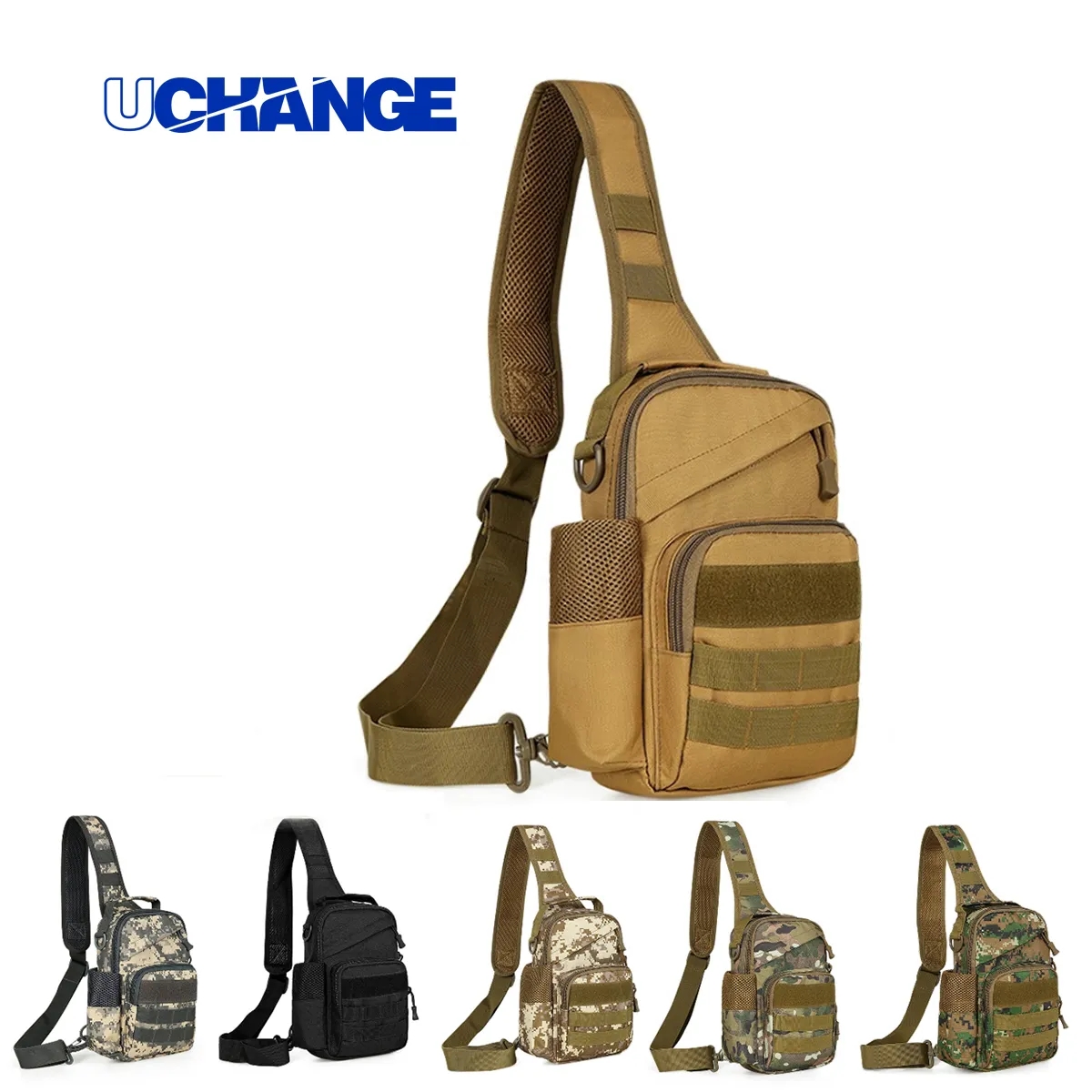 Tactical Outdoor Sling Crossbody Lure Bag W/ USB Port 7