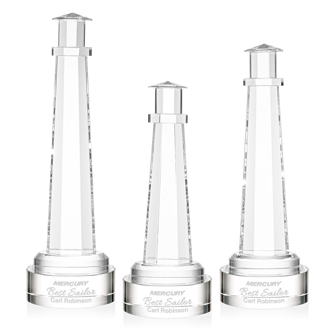 Lighthouse Award on Stanrich Base - Clear