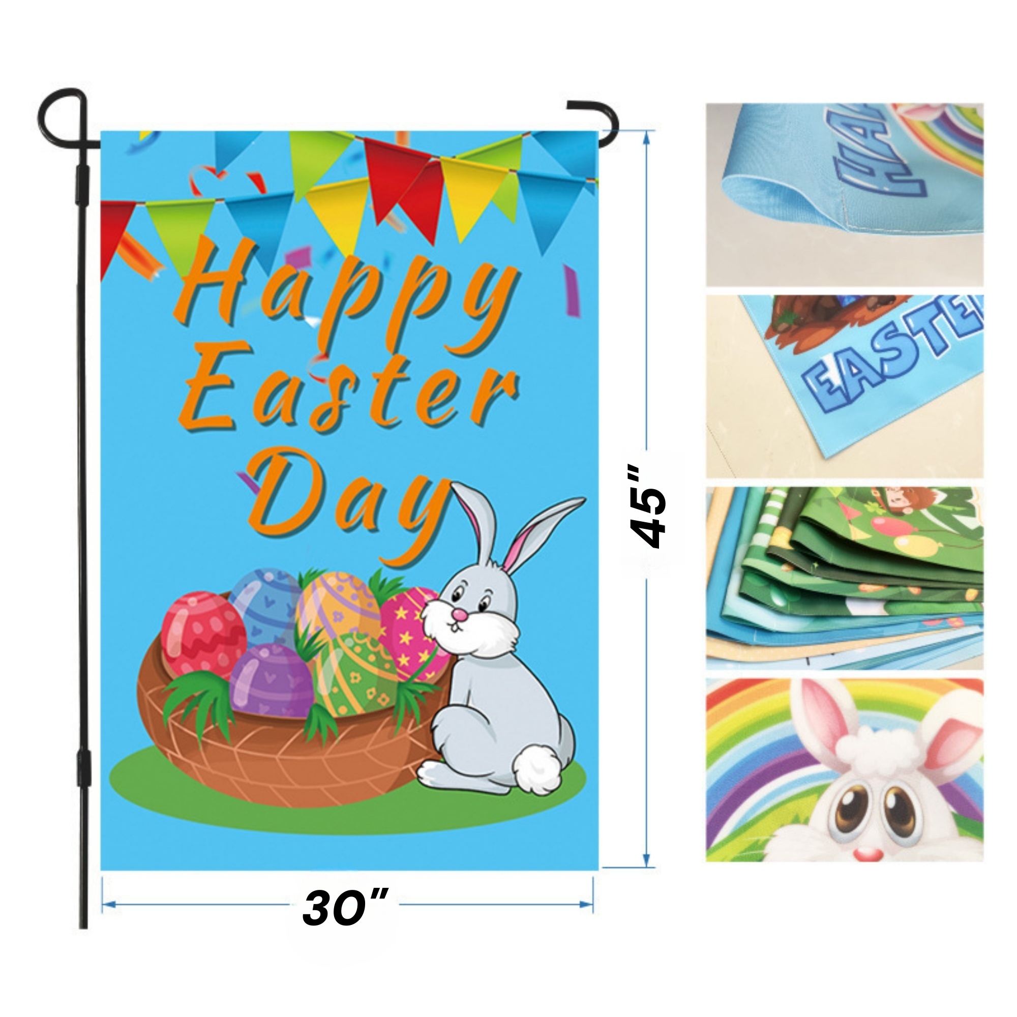 12" x 18" Custom Double Side Garden Banner 2