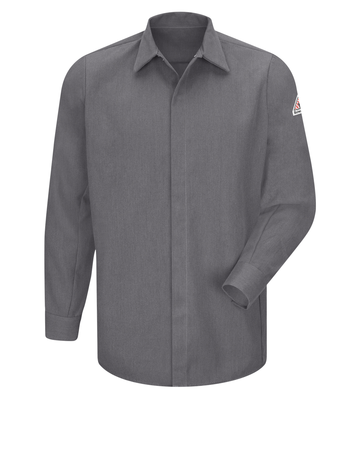 Bulwark - Men's Midweight Flame-Resistant Pocketless Concealed-Gripper Work Shirt 4