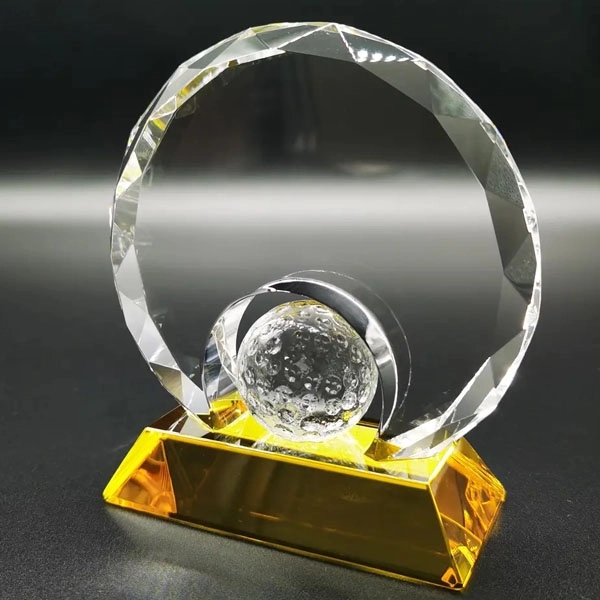 Crystal Sports Events Golf Trophy 4