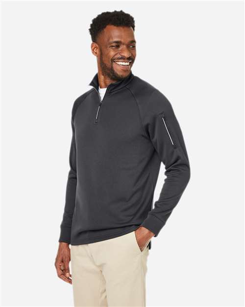 Unisex Fusion ChromaSoft™ Fleece Quarter-Zip Pullover - CE801 2