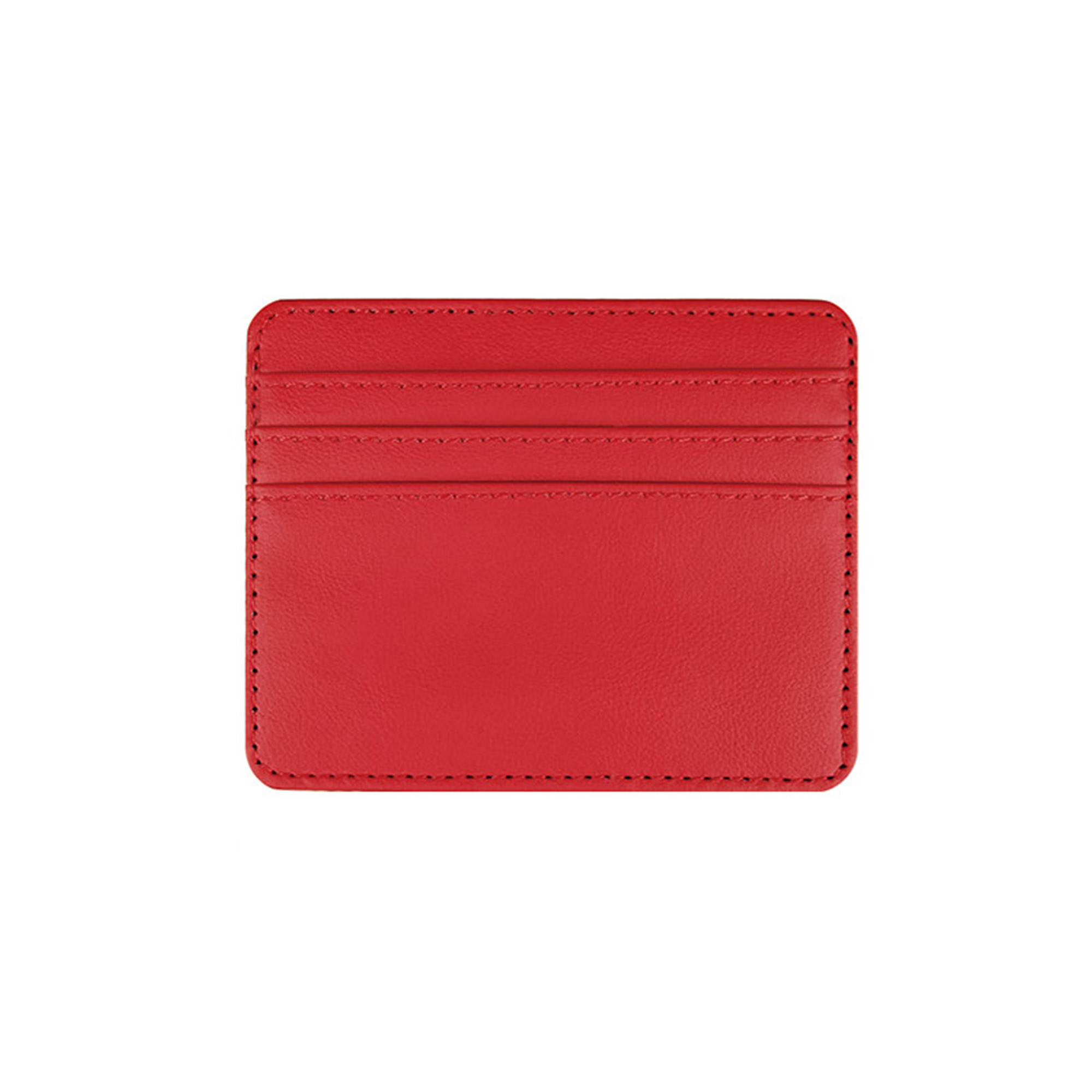 Debossed PU Leather Credit Card Holder Wallet, custom luggage tag with logo imprint 8