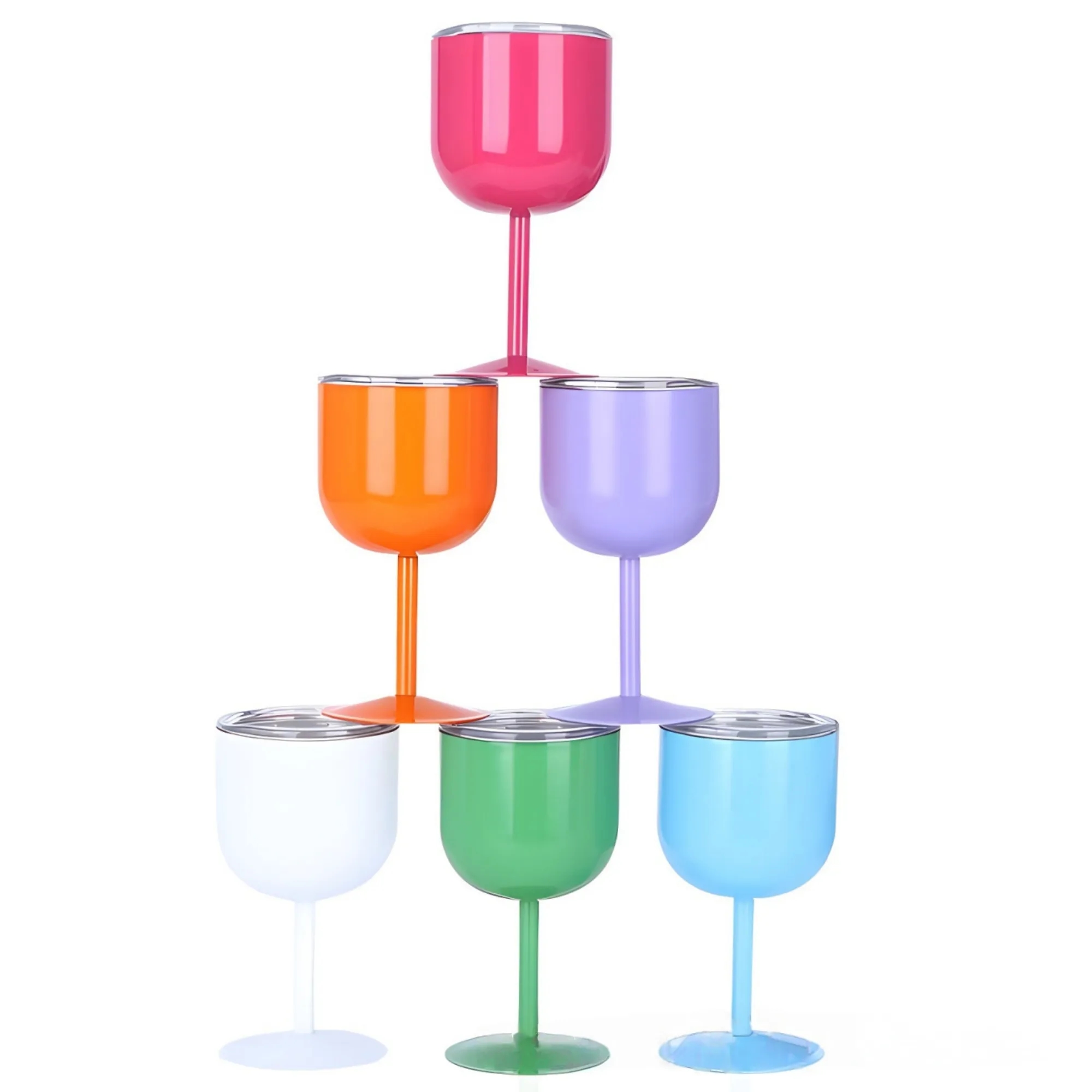 4oz Mini Wine Glass Stainless Steel Champagne Goblet 4
